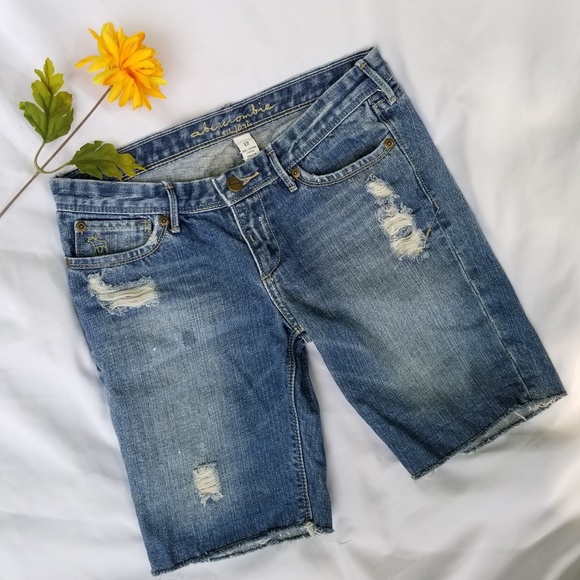 abercrombie kids Other - 🌻 AF Distressed Cut Off Denim Jean Shorts Girl 12